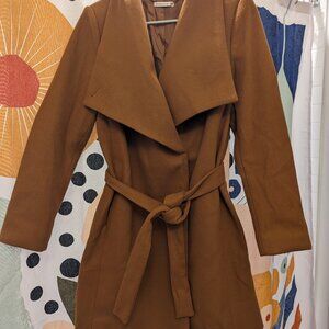 Camel brown pea coat by Staccato
